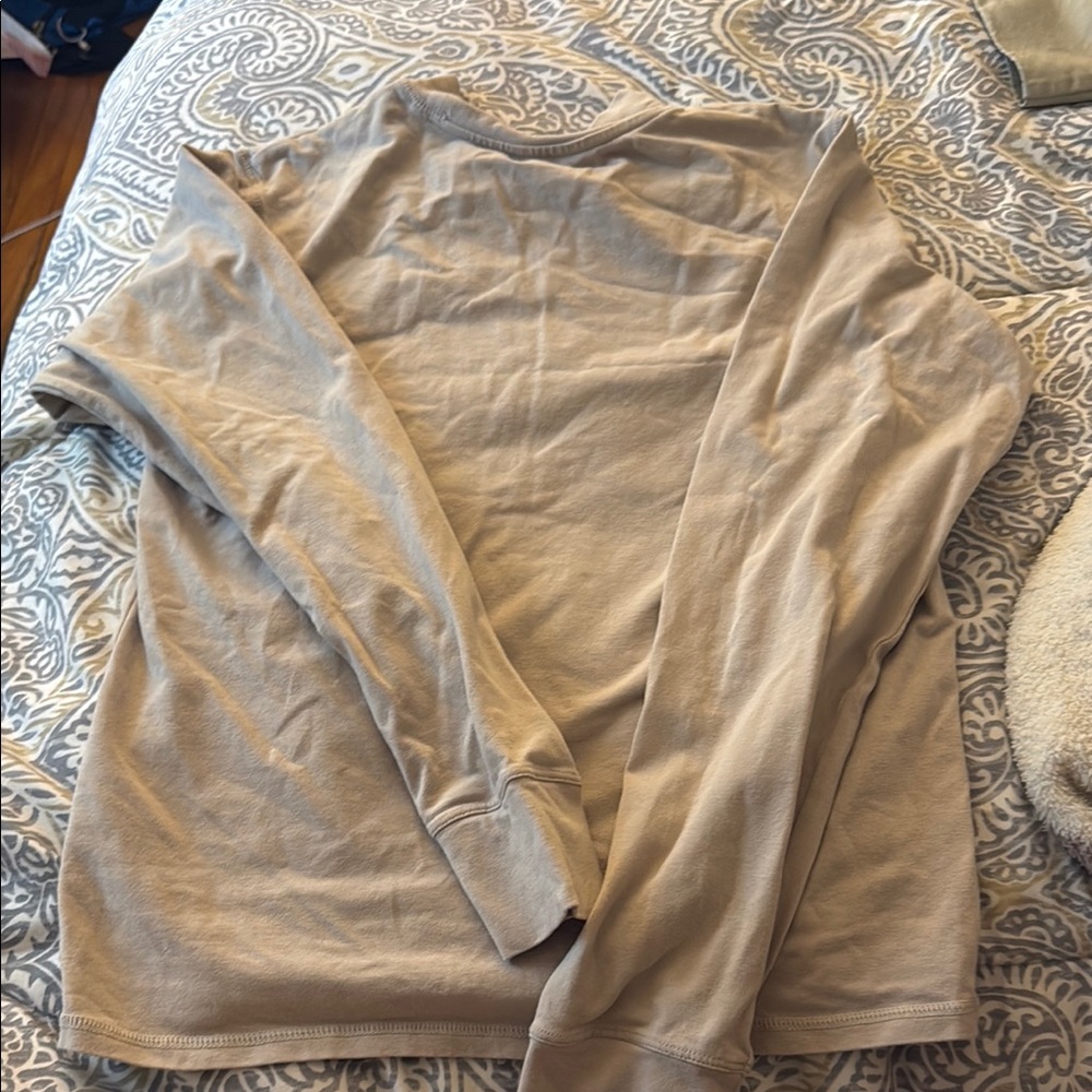 Casual Tan Crop Top